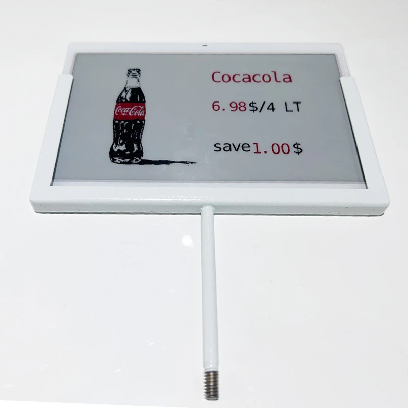 7.3 Inch Electronic Price Tag Metal Screw hmanga dah Coca-cola Style hmanga siam a ni