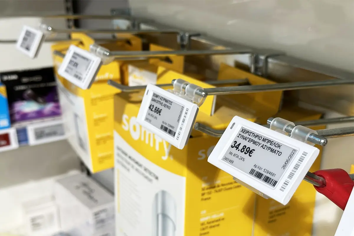 12 Electronic Shelf Label Hman Dan, Price Update aia tam zawk