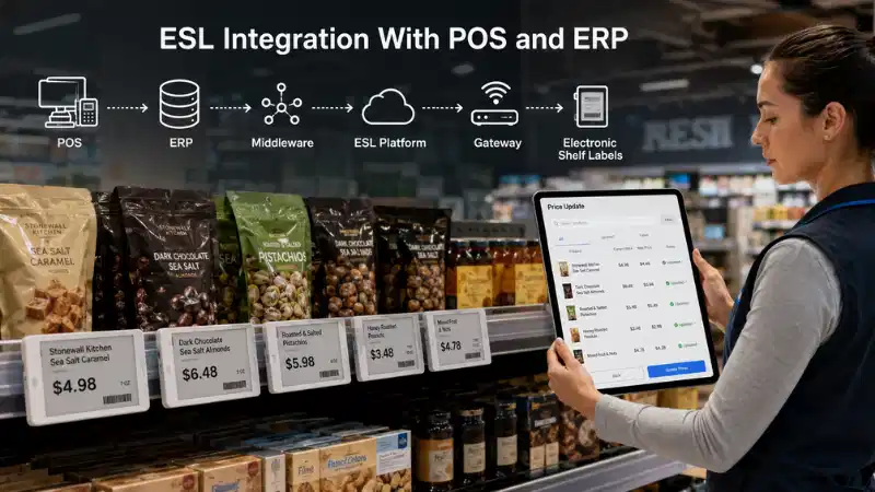 Electronic Shelf Label POS leh ERP nena inzawmkhawm: API, Data Mapping, Error...